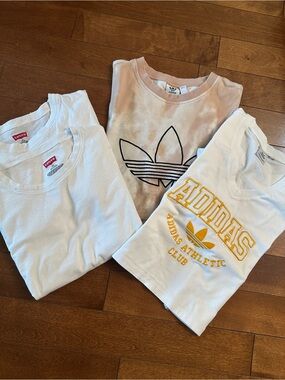 Bundle of 2 Adidas Cropped Tees and 2 Levi’s
